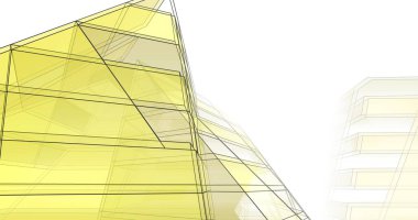 soyut mimari duvar kağıdı tasarımı, dijital konsept arkaplan