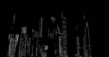 soyut mimari duvar kağıdı tasarımı, dijital konsept arkaplan
