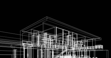 soyut mimari duvar kağıdı tasarımı, dijital konsept arkaplan