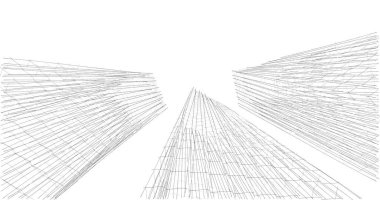 soyut mimari duvar kağıdı tasarımı, dijital konsept arkaplan