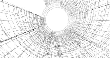 soyut mimari duvar kağıdı tasarımı, dijital konsept arkaplan