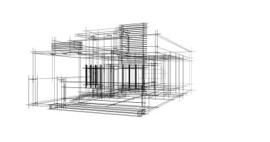 minimal geometrik şekiller, mimari çizgiler