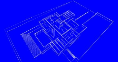soyut mimari duvar kağıdı tasarımı, dijital konsept arkaplan