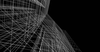 soyut mimari duvar kağıdı tasarımı, dijital konsept arkaplan