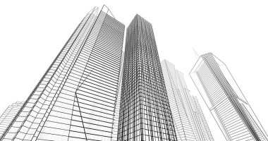 soyut mimari duvar kağıdı tasarımı, dijital konsept arkaplan