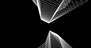 soyut mimari duvar kağıdı tasarımı, dijital konsept arkaplan