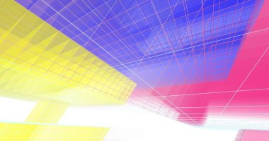 soyut mimari duvar kağıdı tasarımı, dijital konsept arkaplan