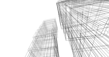 soyut mimari duvar kağıdı tasarımı, dijital konsept arkaplan