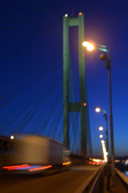 Bulanık soyut ışıklar gece şehrin arka planı