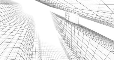 soyut mimari duvar kağıdı tasarımı, dijital konsept arkaplan