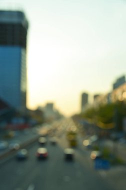 Bulanık şehir manzarası, soyut arkaplan 