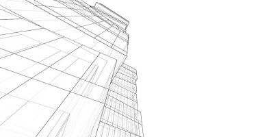 soyut mimari duvar kağıdı tasarımı, dijital konsept arkaplan