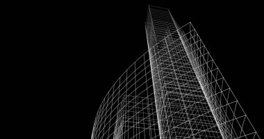 soyut mimari duvar kağıdı tasarımı, dijital konsept arkaplan