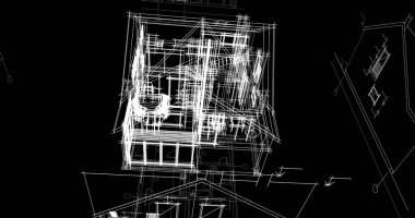 minimal geometrik şekiller, mimari çizgiler