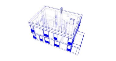 soyut mimari duvar kağıdı tasarımı, dijital konsept arkaplan