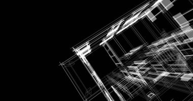 soyut mimari duvar kağıdı tasarımı, dijital konsept arkaplan