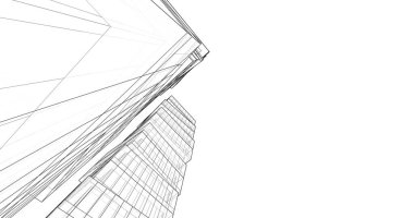 soyut mimari duvar kağıdı tasarımı, dijital konsept arkaplan