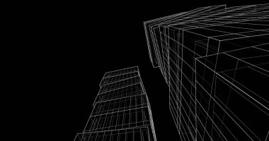 soyut mimari duvar kağıdı tasarımı, dijital konsept arkaplan