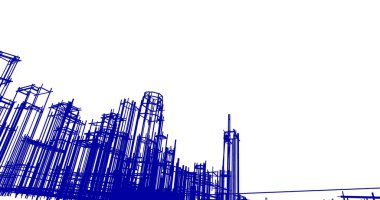 soyut mimari duvar kağıdı tasarımı, dijital konsept arkaplan