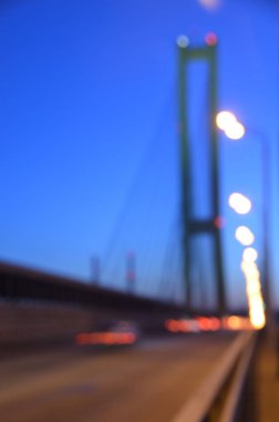 Bulanık soyut ışıklar gece şehrin arka planı