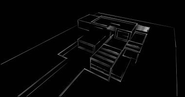 soyut mimari duvar kağıdı tasarımı, dijital konsept arkaplan