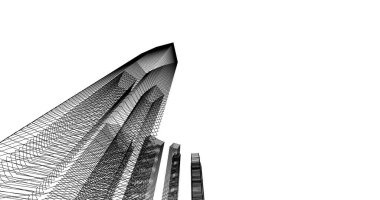 soyut mimari duvar kağıdı tasarımı, dijital konsept arkaplan