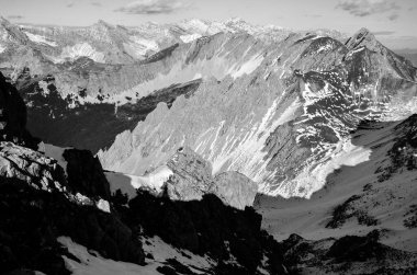 Dağların manzarası, doğa arkaplanı