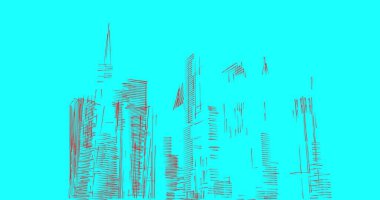 soyut mimari duvar kağıdı tasarımı, dijital konsept arkaplan