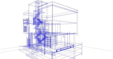 soyut mimari duvar kağıdı tasarımı, dijital konsept arkaplan