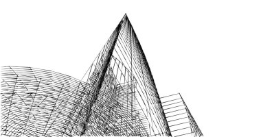 soyut mimari duvar kağıdı tasarımı, dijital konsept arkaplan