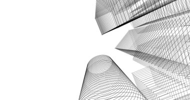 soyut mimari duvar kağıdı tasarımı, dijital konsept arkaplan