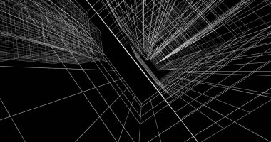 soyut mimari duvar kağıdı tasarımı, dijital konsept arkaplan