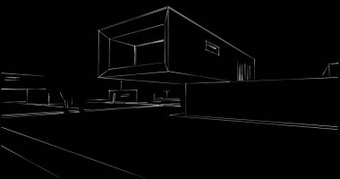 soyut mimari duvar kağıdı tasarımı, dijital konsept arkaplan