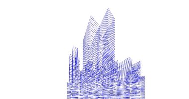 soyut mimari duvar kağıdı tasarımı, dijital konsept arkaplan