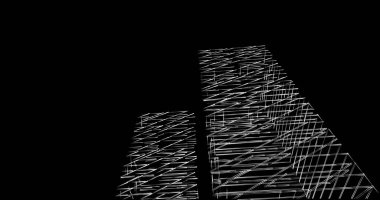 soyut mimari duvar kağıdı tasarımı, dijital konsept arkaplan