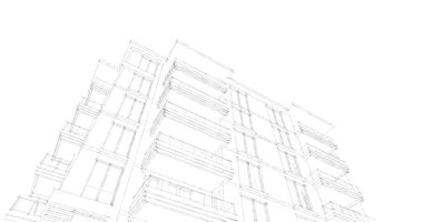 soyut mimari duvar kağıdı tasarımı, dijital konsept arkaplan