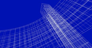 soyut mimari duvar kağıdı tasarımı, dijital konsept arkaplan