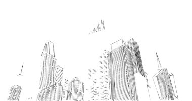 soyut mimari duvar kağıdı tasarımı, dijital konsept arkaplan