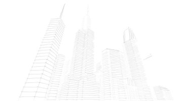 soyut mimari duvar kağıdı tasarımı, dijital konsept arkaplan