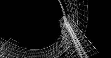 soyut mimari duvar kağıdı tasarımı, dijital konsept arkaplan