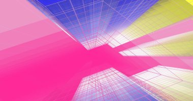 soyut mimari duvar kağıdı tasarımı, dijital konsept arkaplan