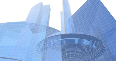 soyut mimari duvar kağıdı tasarımı, dijital konsept arkaplan