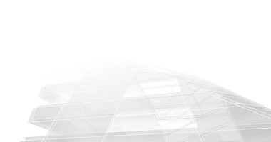 Mimari sanat konseptinde soyut çizgiler, minimum geometrik şekiller. 