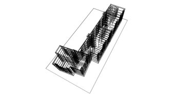 soyut mimari duvar kağıdı tasarımı, dijital konsept arkaplan