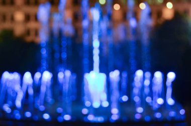 Bulanık soyut ışıklar gece şehrin arka planı