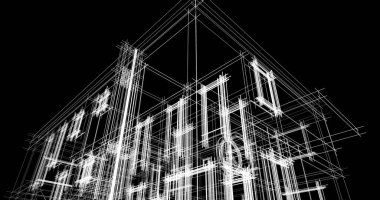 Geometrik mimari binalar tasarımı