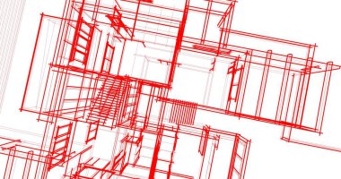 soyut mimari duvar kağıdı tasarımı, dijital konsept arkaplan