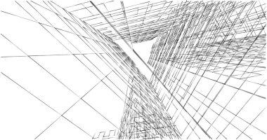 soyut mimari duvar kağıdı tasarımı, dijital konsept arkaplan