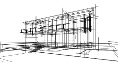 minimal geometrik mimari binalar tasarımı