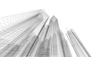 soyut mimari duvar kağıdı tasarımı, dijital konsept arkaplan